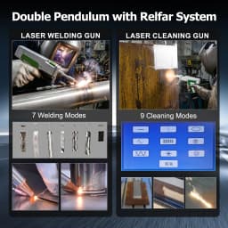 3KW Raycus Welding Machine 4 IN 1 Laser Welder 1500W 2000W Metal Welding Cleaning Cutting Double Pendulum Head Water Cooling