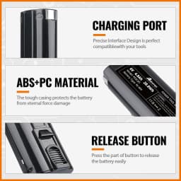 VANON 404717 1/2/4 Pack 6V 4.8Ah NI-MH Battery Replace for Paslode B20544E 404400 900420 900600 902000 B20720 Tools Battery Pin
