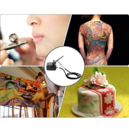 T-100 Professional Airbrush Air Compressor Kit for Art Painting Craft Cake Spraying Model Air Brush Nail Tool Set
