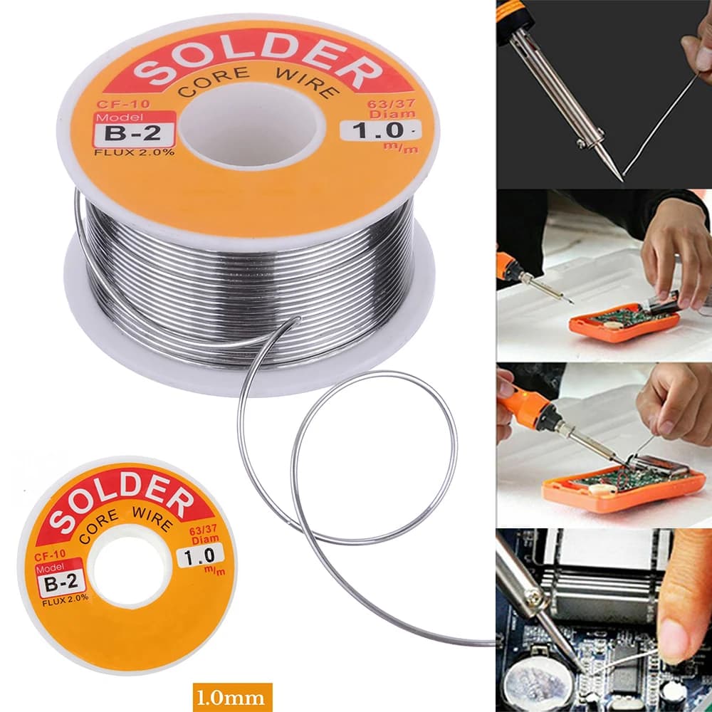 1.0mm Flux Reel Tube Tin Lead Rosin Core Soldering 63/37 Solder Wire