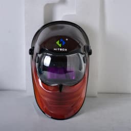 HITBOX Welding Helmet ​Auto Darkening - Large Viewing Screen True Color Hood Solar Lithium DIN4/5-9/9-13 1/1/1/2