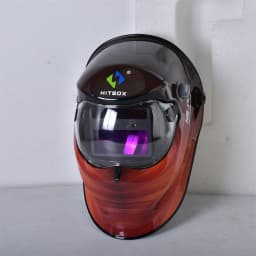 HITBOX Welding Helmet ​Auto Darkening - Large Viewing Screen True Color Hood Solar Lithium DIN4/5-9/9-13 1/1/1/2