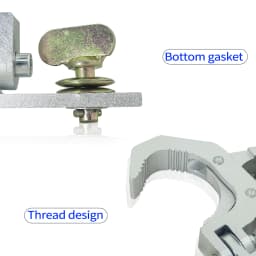 Cast Aluminum Lamp Hook Moving Head Lamp Special Load-Bearing 150KG Suitable for Pipe Diameter 42-61MM