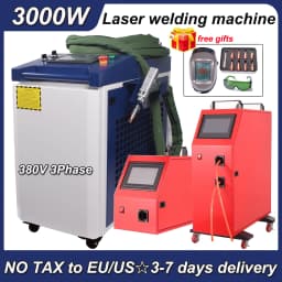 Raycus 3000W 4 in1 Fiber Laser Welding/Cleaning Welder Machine & 2 Channel Feeder machine