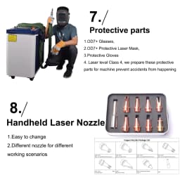 Raycus 3000W 4 in1 Fiber Laser Welding/Cleaning Welder Machine & 2 Channel Feeder machine
