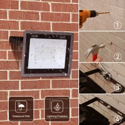 LED Flood Light 30W 50W 100W 150W 200W 300W Outdoor Security Garden Lamp Security Lights IP66 Waterproof