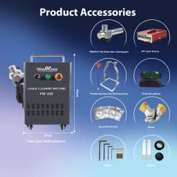 300W Pulse Laser Cleaning Machine 200W Air Cooled JPT Cleaner For Remove Rust Oil Paint Metal Wood Model Cleaner DDP