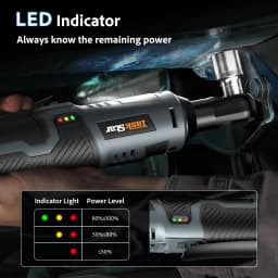 TaskStar 12V 3/8' Electric Ratchet Wrench Set W/ 2.0Ah Battery Rechargeable Angle Wrench 40Nm Disassembly Nut Car Repair Tool