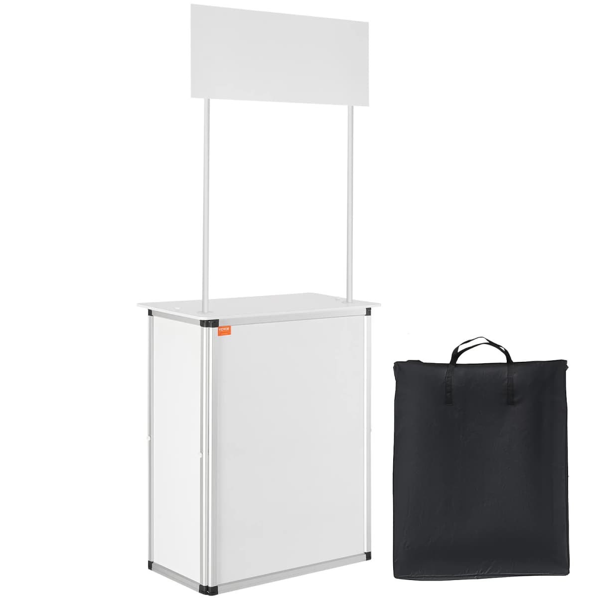 SucceBuyPromotion Counter Table Portable Tradeshow Podium Table Display Exhibition Counter Stand Booth Fair Pop Up Podium Table