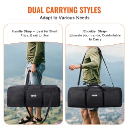 SucceBuy Telescope Case 30” Telescope Storage Bag w/ Fixed Buckles Multi-Pocket& Detachable Divider Shock-Absorbent Carrying Bag