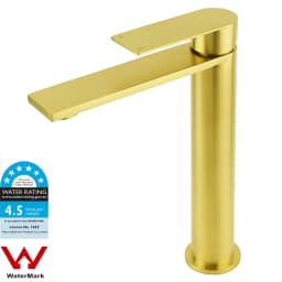 **Sdyney Stock** KYLINS Brushed Gold Nickel Gun Metal Chrome Black High Tall Basin Mixer Tap Tapware Faucet WaterMark Wels