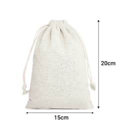 30PCS Drawstring Storage Bags Calico Bags Natural Linen Tote Gift Bag Bulk