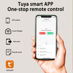 XSDTS Electronic Smart Door Lock With Biometric Fingerprint Smart Card Password Key Unlock USB Tuya APP Emergency Charge Lock