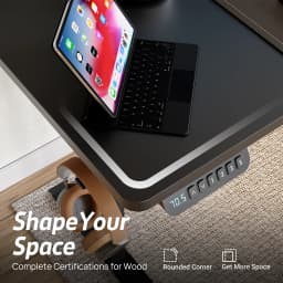 Electric Standing Desk Height Adjustable Motorised Home Office Stand Table 1.2M