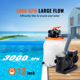 SucceBuy Sand Filter Pump 12/14/16inch Swimming Pool Pumps System&Filters Combo Set for Domestic & Commercial Above Ground Pools