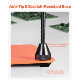 SucceBuy Magnetic Helping Hands Soldering Station 4Flexible Arms Third Hand Tool with 6PCB Pillar Holders for Electronic Repair
