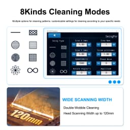 500W JPT Pulse Laser Cleaning Machine Pulsed Cleaner for Wood Cleaning Rust/Paint/Oxide Removal 15MJ 5MJ Double Pendulum Head