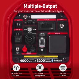 Inverter Generator 4Kw Max 3.2Kw Rated Portable for Camping Car Rv
