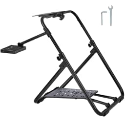 SucceBuy Foldable Racing Steering Wheel Stand Height Adjustable Universal Base Compatible with Logitech & Thrustmaster Wheel