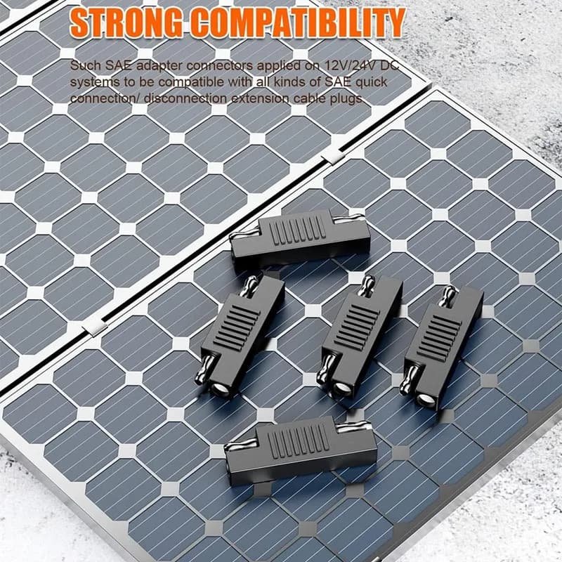 SAE Connector SAE To SAE Polarity Reverse Quick Disconnect Cable Plug Adapter For Solar Panel Battery 5Piece