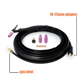 HITBOX TIG Torch Gas Burner Welding Torch WP17V 10-25mm Adapter 140A 13ft 4M Argon Welding Gun Tools 35-50mm Compact with Welder