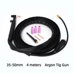HITBOX TIG Torch Gas Burner Welding Torch WP17V 10-25mm Adapter 140A 13ft 4M Argon Welding Gun Tools 35-50mm Compact with Welder
