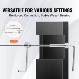 SucceBuy 20 Pack Invisible Cable Railing kit T 316 Stainless Steel 1/8" Invisible Receiver and Swage Stud End for Post