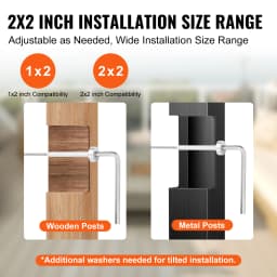 SucceBuy 20 Pack Invisible Cable Railing kit T 316 Stainless Steel 1/8" Invisible Receiver and Swage Stud End for Post
