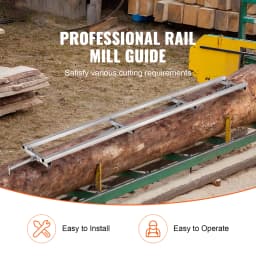 SucceBuy Chainsaw Mill Planking Milling 9ft Guide Bar Wood Lumber Cutting Portable Sawmill Aluminum Steel Chain Saw Mill