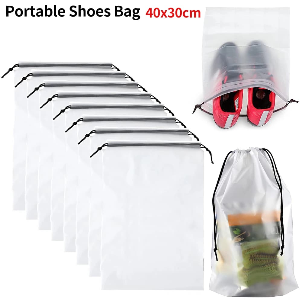 20PCS Shoe Bag Portable Travel Sport Storage Pouch Drawstring Dust Organizer
