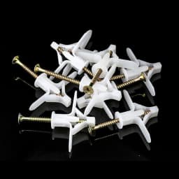 60PCS Plasterboard Anchors Plastic Expansion Pipes Pipe Wall Anchor Wall mate
