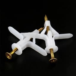 60PCS Plasterboard Anchors Plastic Expansion Pipes Pipe Wall Anchor Wall mate