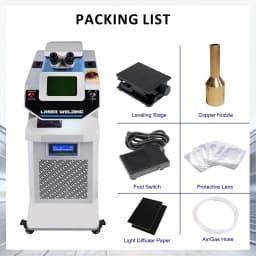 200W Laser Welding Soldering Machine Jewely Spot Welder for Gold Silver Copper Stainless Steel Water Cooled CCD Microscope