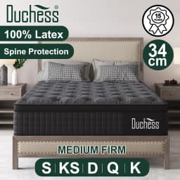 Duchess Mattress Spring Latex Gel Memory Foam Bed Queen Double King Single 34cm