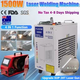 KPL 1500W 4 IN 1 Fiber Laser Welding Cutting Cleaning Machine Upgrade SUP 28T Handheld Laser Welder Double Wire Feeder for Metal