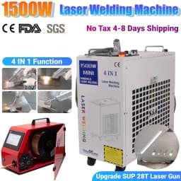 KPL 1500W 4 IN 1 Fiber Laser Welding Cutting Cleaning Machine Upgrade SUP 28T Handheld Laser Welder Double Wire Feeder for Metal