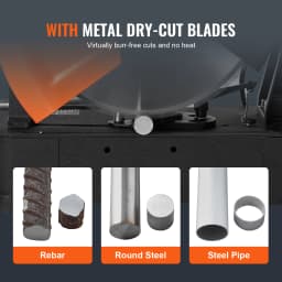 SucceBuy 2800 W Chop Saw 14"/355 mm Blade Diameter Cut Off Saw 1200RPM Steel Cutting Machine 0-45° Adjustable Dry Cut Chop Saw