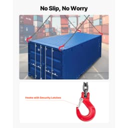 SucceBuy 1/4in x 5ft Chain Sling Lifting Chains with 4 Leg Grab Hooks Adjustable G80 Alloy Steel Lifting Chain for Cargo Towing