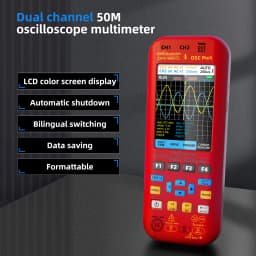 BSIDE 50MHz Digital Oscilloscope Multimeter 4-IN-1 Dual Channel 50MHz Bandwidth AC DC Voltage Current OHM Multifunction Teste