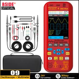 BSIDE 50MHz Digital Oscilloscope Multimeter 4-IN-1 Dual Channel 50MHz Bandwidth AC DC Voltage Current OHM Multifunction Teste
