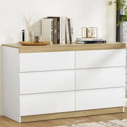 Modern White 6 Drawer Tallboy Chest Bedroom Storage Cabinet Dresser Organizer Furniture