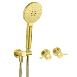 **Sydney Stock** KYLINS Brushed Gold Gun Metal Chrome Black Hand Held Shower Head Set Holder Kit Mixer Taps WELS WATERMARK