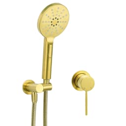 **Sydney Stock** KYLINS Brushed Gold Gun Metal Chrome Black Hand Held Shower Head Set Holder Kit Mixer Taps WELS WATERMARK