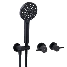 **Sydney Stock** KYLINS Brushed Gold Gun Metal Chrome Black Hand Held Shower Head Set Holder Kit Mixer Taps WELS WATERMARK