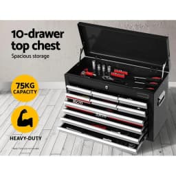 17 Drawer Mobile Tool Cabinet Chest Trolley Garage Storage Organizer Grey