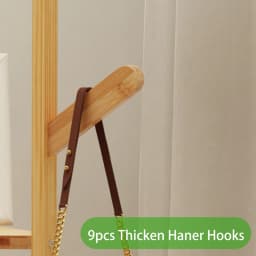 Tree Standing Coat Hanger Rack with 10 Hooks And Shelves Garment Clothes Storage Stand for Home Organization