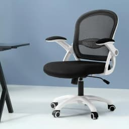 Mesh Office Chair Mid Back Black Ergonomic Swivel Desk Chair Adjustable Height Breathable Lumbar Support Rolling Task Chair