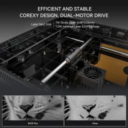 IKier Flex Portable Laser Engraver 3.5/7/12W Mini CNC Machine For Metal Wood Acrylic - DIY Gift Business Home Office Use