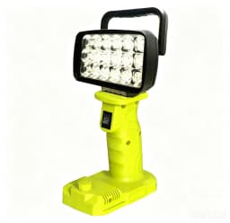 [Your Brand] 18LED Work Light, Stepless Dimmable, USB-C Fast Charging, Compatible with Ryobi 18V One+ Battery, Portable Workshop Lamp（Tool Only）