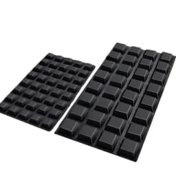 12Pcs Square Self-Adhesive Stick Bumper Pad Tall Rubber Feet For Electronics Glass Speaker Laptop Appliances Furniture Computer